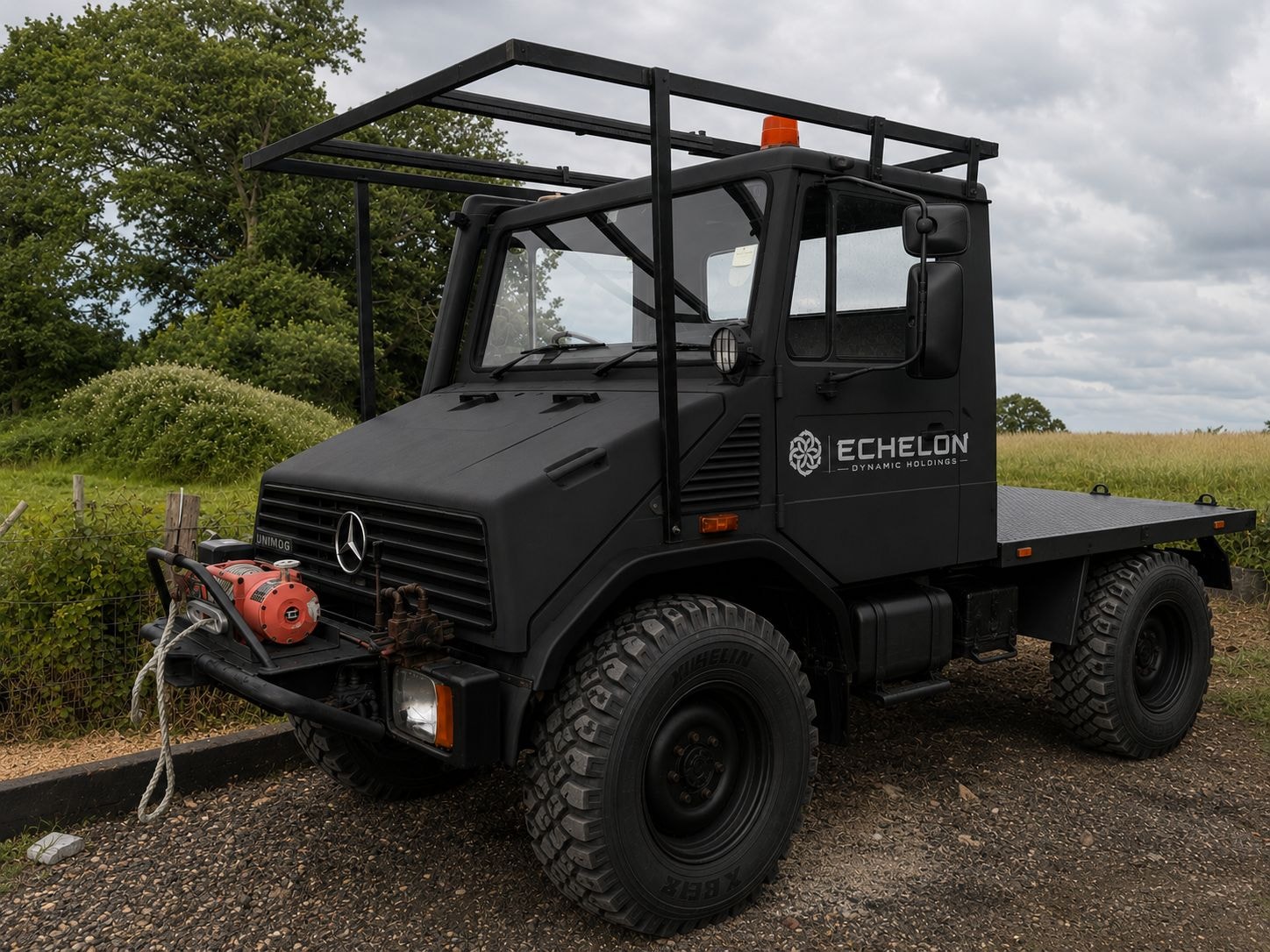 Echelon Dynamic SQUIRTY Unimog deployment vehicle